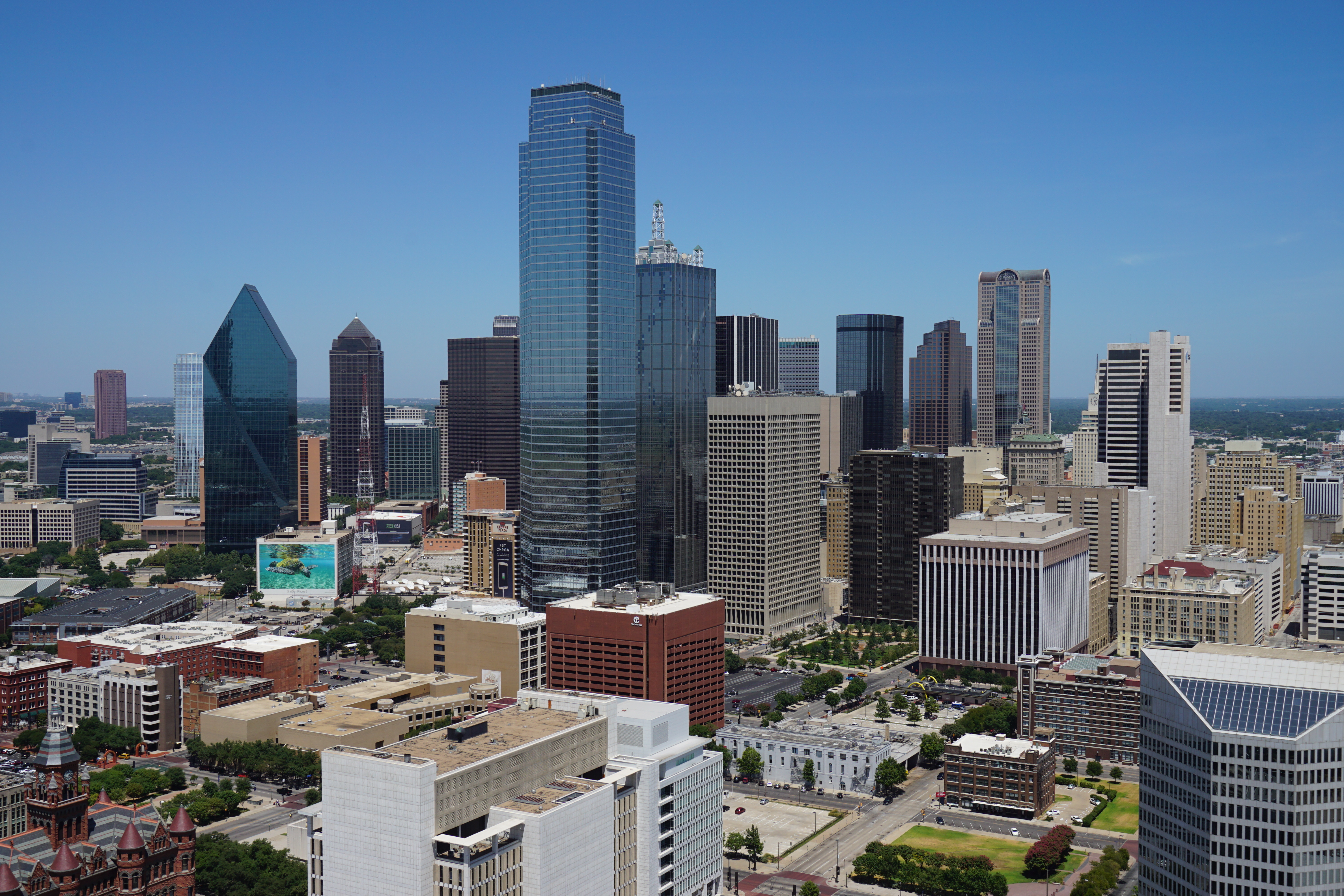 The I.M. Pei-designed Dallas City Hall — completed 1978 — the architectural anchor of the AURORA Biennial since 2018.