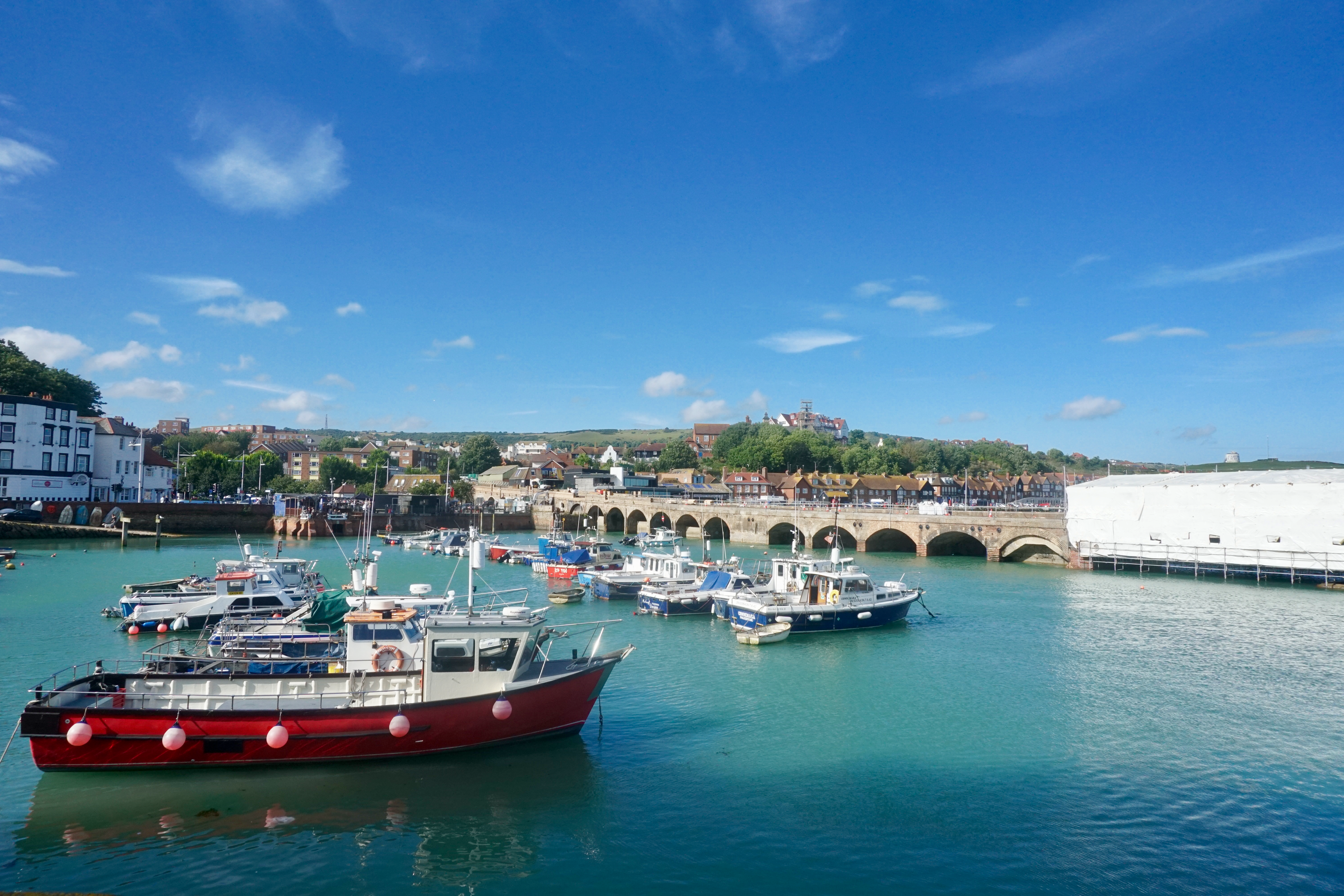 Folkestone Harbour Arm — the Kentish coastal town that has hosted the Folkestone Triennial since 2008.