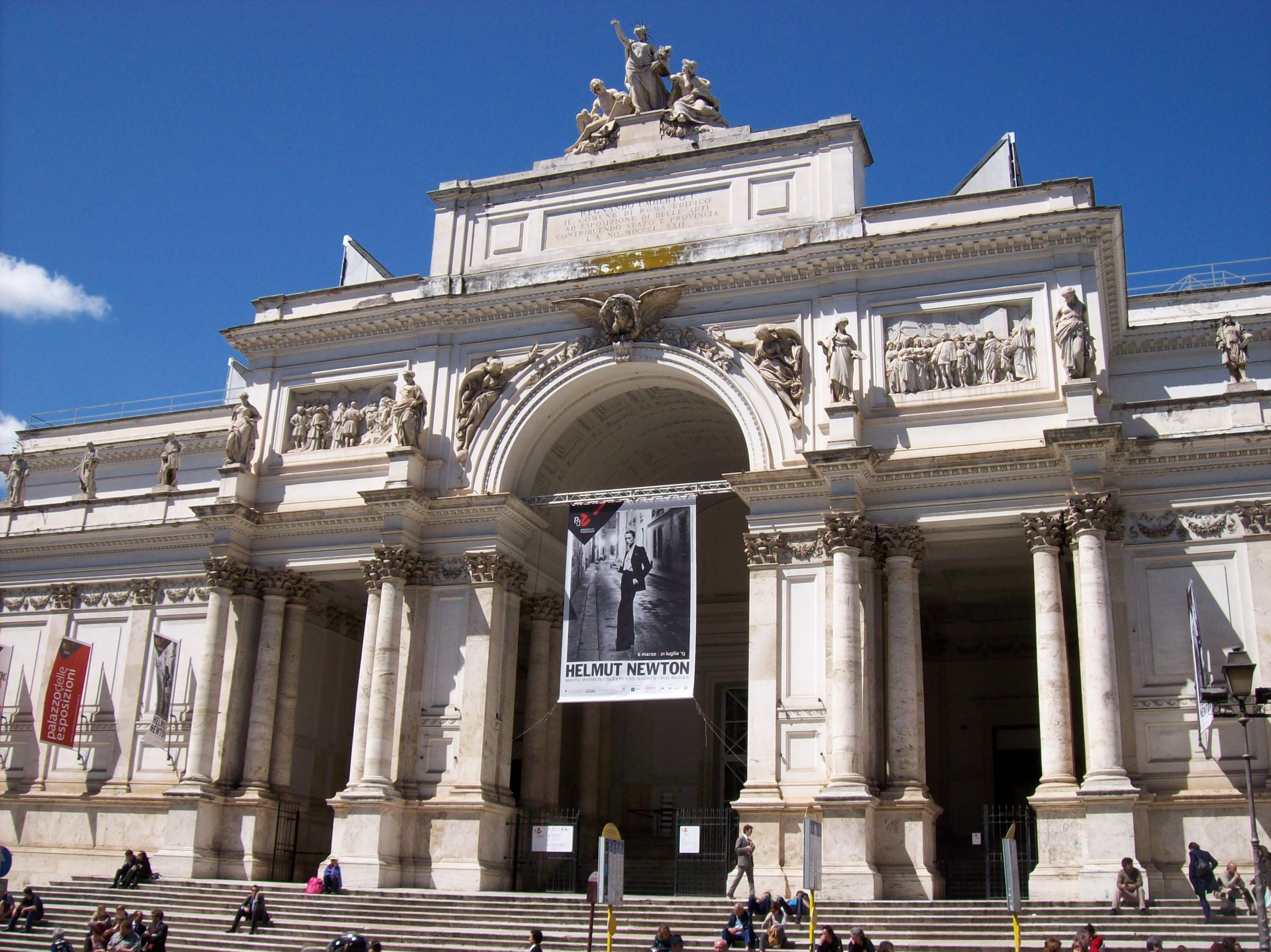 The Palazzo delle Esposizioni on Via Nazionale, Rome — principal exhibition venue of the Quadriennale di Roma since the first edition in 1931.